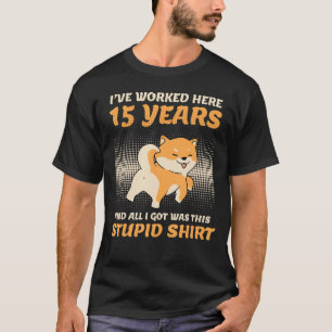 Firmenjubiläum 15 Jahre Dienstalter 1 T-Shirt