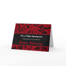 Firmenjubiläum - Red Damask
