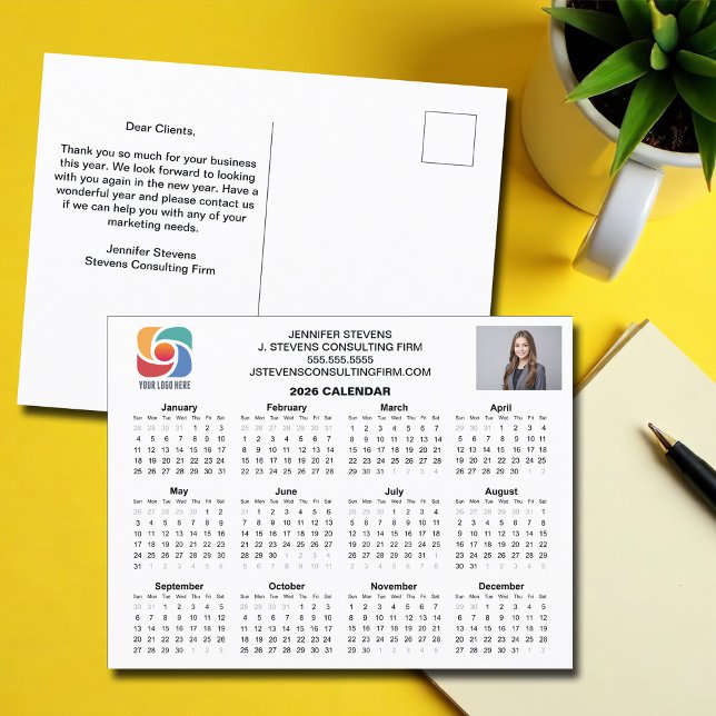 Firmenkalender 2026 für kundenspezifische Geschäft Postkarte (Von Creator hochgeladen)