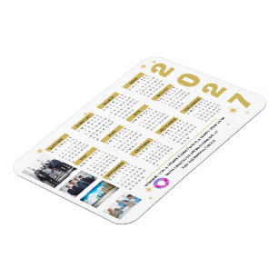 Firmenkalender Magnet mit Firmenlogo