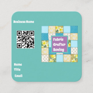 Firmenkarte für Fabric Crafter Quadratische Visitenkarte