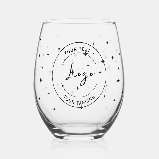 Firmenkunden Ihr Logo Bulk Geschenke Stemless Weinglas Ohne Stiel (Vorderseite)