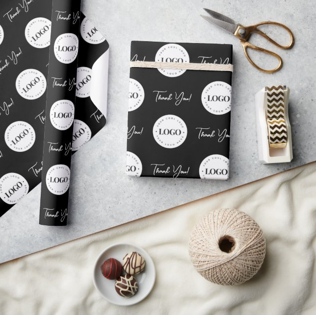 Firmenkundenlogo Minimalistisch Geschenkpapier (Basteln)