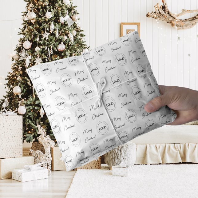 Firmenkundenspezifische Logos für Weihnachten hinz Seidenpapier (Von Creator hochgeladen)