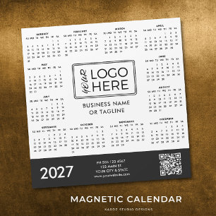 Firmenlogo 2027 Magnetkalender Magnetkarte