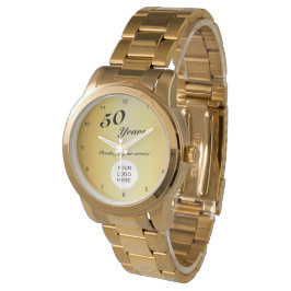 Firmenlogo 50 Jahre Service Armbanduhr