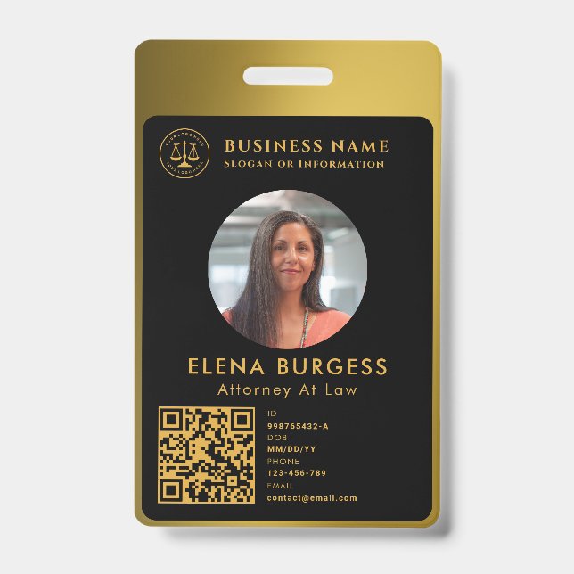 Firmenlogo | Attorney Black Gold Ausweis (Vorderseite)