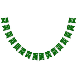 Firmenlogo auf Banner für grünes Frack