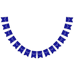 Firmenlogo auf Bannern für blaues Frack Wimpelkette