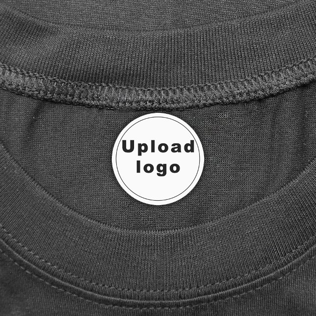 Firmenlogo auf "Circle Shape Iron Label" Etiketten (Round iron on label with your business logo)