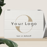 Firmenlogo auf Off white, Berufliches Unternehmen iPad Mini Hülle<br><div class="desc">Benutzerdefiniertes Logo auf minimaler sauberer iPAD Abdeckung. Fügen Sie Ihr Logo und Text hinzu.</div>