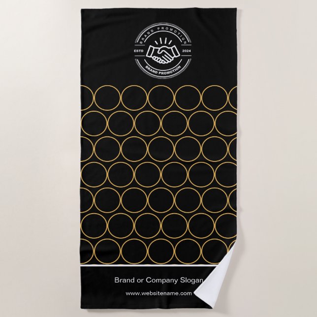 Firmenlogo | Badetuch Minimalistisch Strand Handtu (Vorderseite)