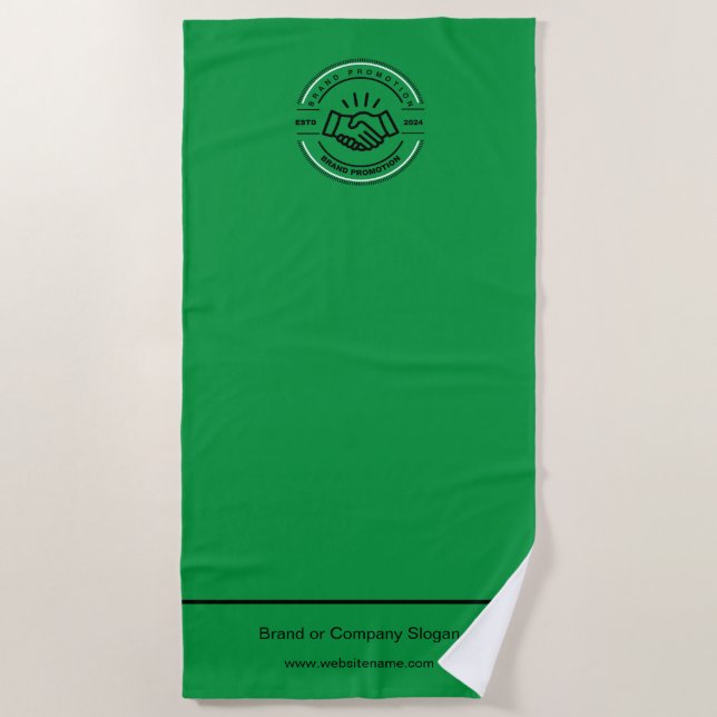 Firmenlogo | Badetuch Minimalistisch Strand Handtu (Vorderseite)