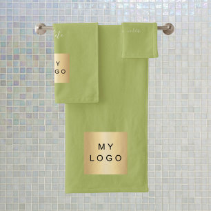 Firmenlogo Badhandtuch Set
