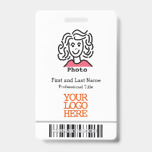 Firmenlogo-Barcode-Mitarbeiterfoto Ausweis
