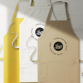 Firmenlogo Benutzerdefiniert mit Taschen Firmenmar Lange Schürze