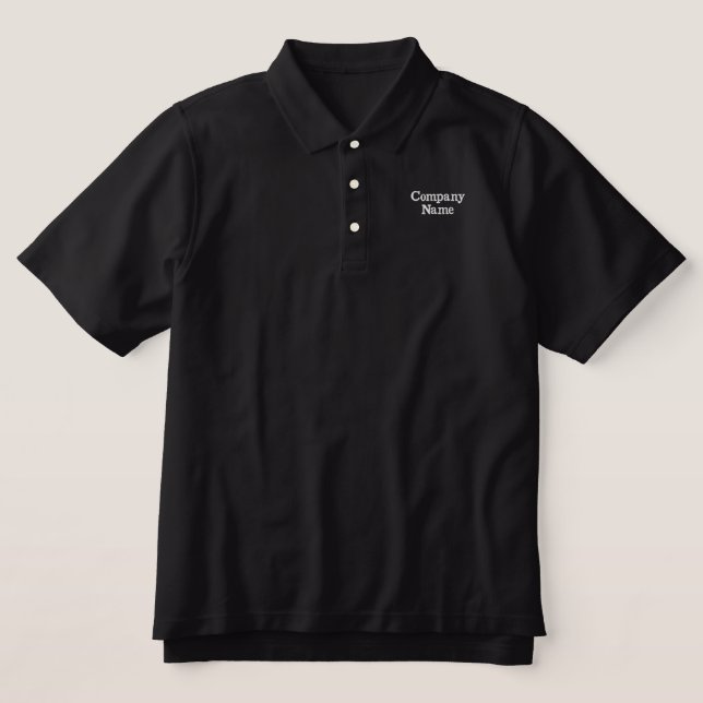 Firmenlogo - besticktes Polo-Shirt (Design Vorderseite)
