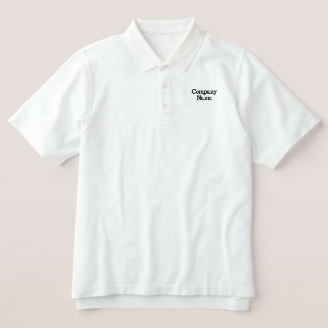Firmenlogo - besticktes Polo-Shirt (Design Vorderseite)