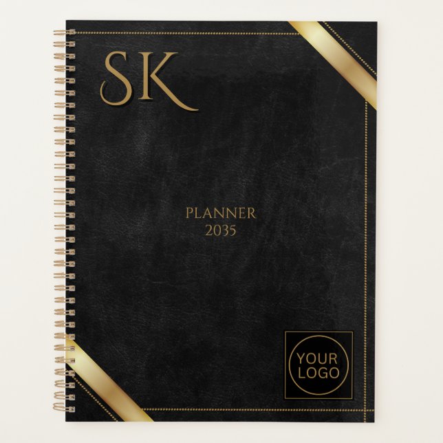 Firmenlogo Black and Gold Luxury Planer (Vorderseite)