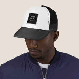 Firmenlogo Black Company Minimalistisch Truckerkappe