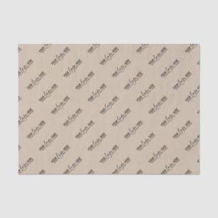 Firmenlogo Brand Custom Kraft Brown Business Seidenpapier