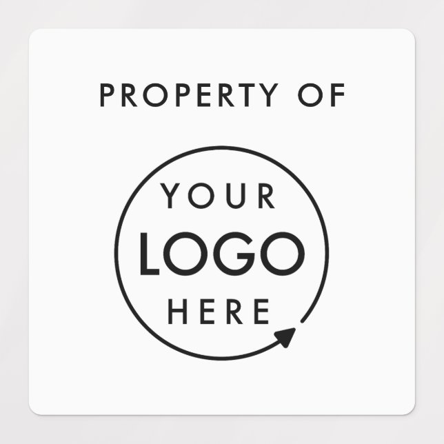 Firmenlogo | Business Asset Laptop Etiketten (Design 1)