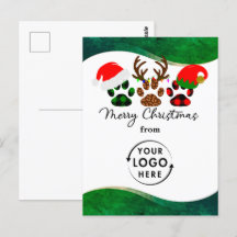 Firmenlogo Business Holiday Weihnachtspostkarte