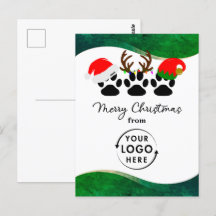 Firmenlogo Business Holiday Weihnachtspostkarte