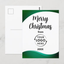 Firmenlogo Business Holiday Weihnachtspostkarte