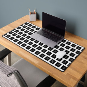 Firmenlogo Company Black Minimalistisch Schreibtischunterlage