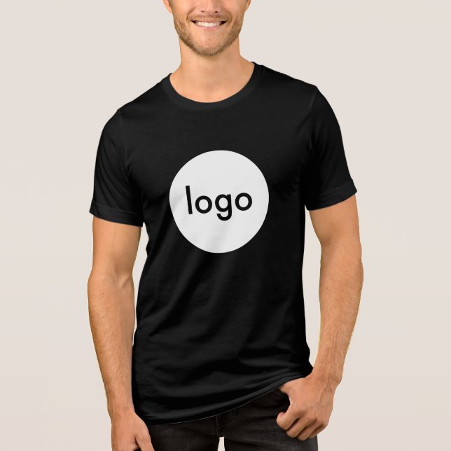 Firmenlogo Custom Employee Company Tri-Blend Shirt (Vorderseite)