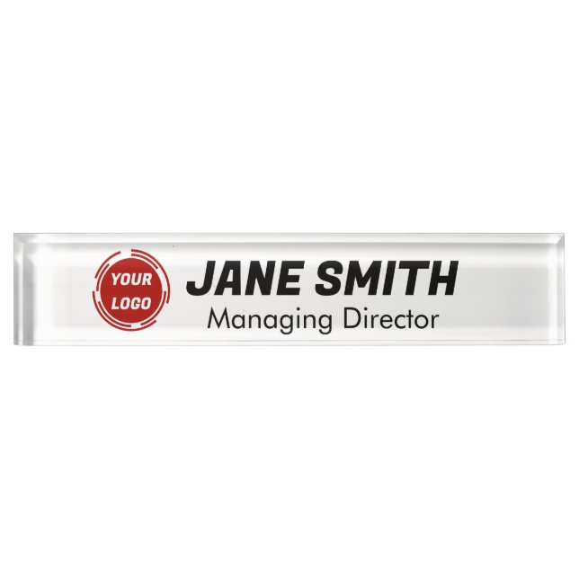 Firmenlogo CUSTOM Namensplakette (Vorderseite)