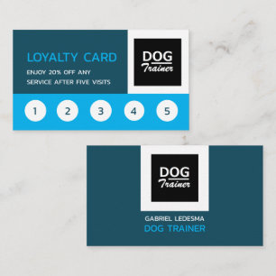 Firmenlogo, Dog Trainer Treuekarte