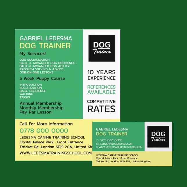 Firmenlogo, Dog Trainer Visitenkarte (Von Creator hochgeladen)