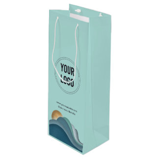Firmenlogo Eigenes Papier Weinbeutel Geschenktüte Für Weinflaschen