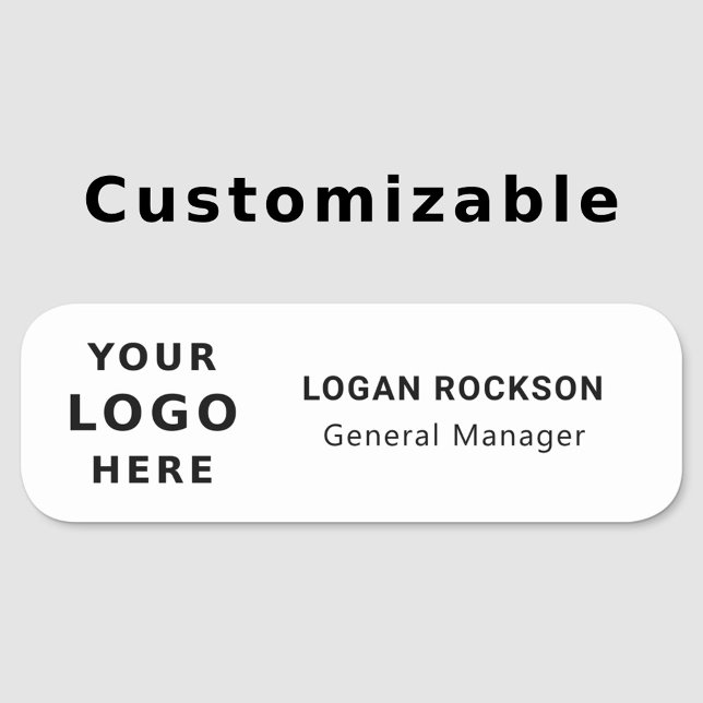 Firmenlogo Einfach Mitarbeiter sicher Button / Mag (Von Creator hochgeladen)