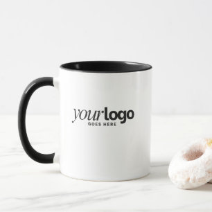Firmenlogo Einfache Geschäftswerbung Schwarz Tasse