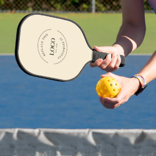 Firmenlogo Einfache Werbefläche Maßgeschneidert Pickleball Schläger