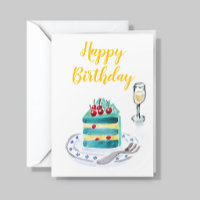 Firmenlogo Einfacher blauer Kirschkuchen Geburtsta