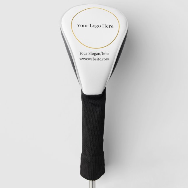 Firmenlogo Elegantes Geschäftsmodell Golf Headcover (Vorderseite)
