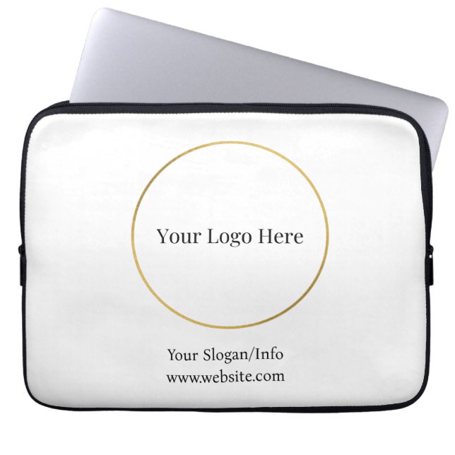Firmenlogo Elegantes Geschäftsmodell Laptopschutzhülle (Vorderseite)