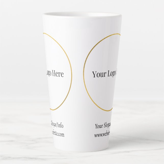 Firmenlogo Elegantes Geschäftsmodell Milchtasse (Vorderseite)