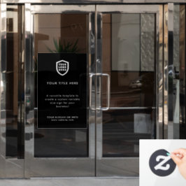 Firmenlogo | Erstellen Sie Ihr eigenes modernes Sc Fensteraufkleber