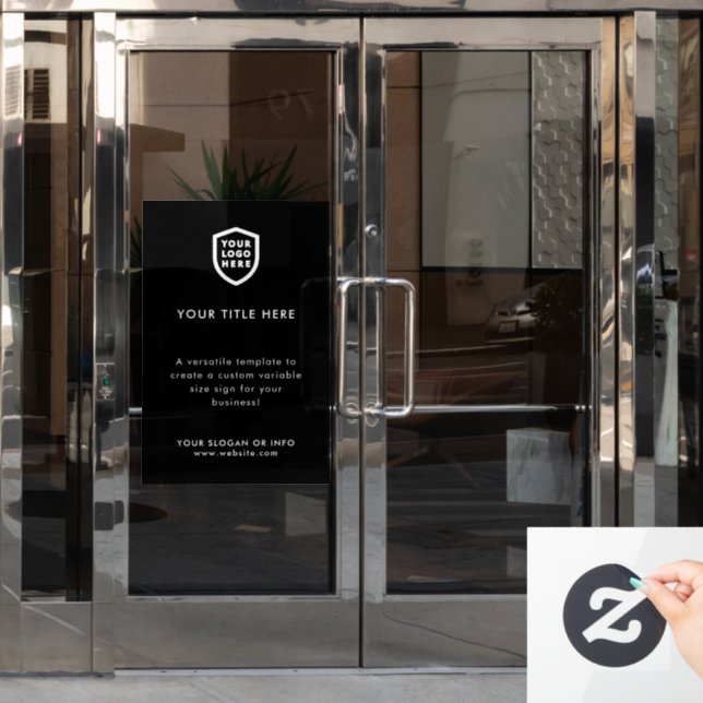 Firmenlogo | Erstellen Sie Ihr eigenes modernes Sc Fensteraufkleber (Büro Tür)
