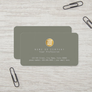 Firmenlogo Firmenname Elegant  Visitenkarte