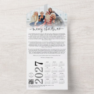 Firmenlogo Foto 2027 Kalender Weihnachtskarte All In One Einladung