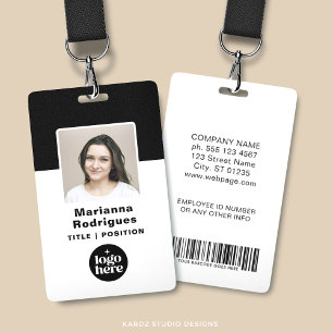 Firmenlogo Foto Barcode Benutzerdefinierte verifiz Ausweis