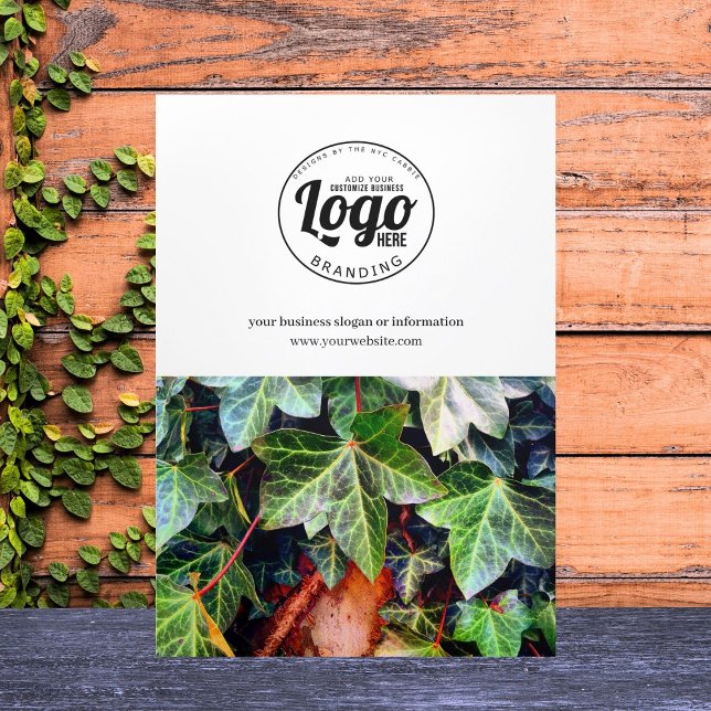 Firmenlogo & Foto Moderne Trifold Broschüre (business brochure)