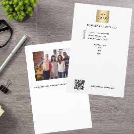 Firmenlogo Foto qr Code Flyer