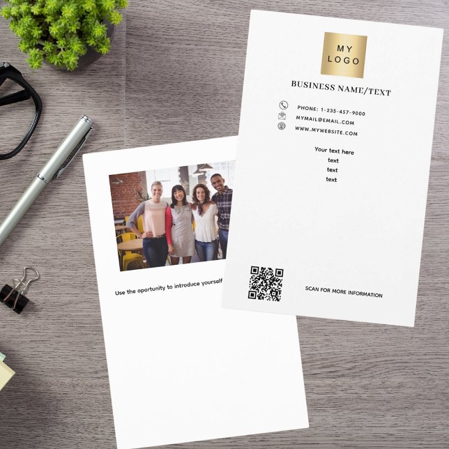 Firmenlogo Foto qr Code Flyer (Von Creator hochgeladen)